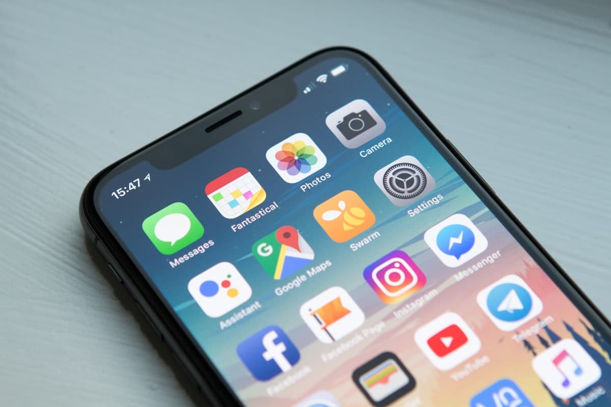 Smartphone showing mobile messaging for business SMS campaigns