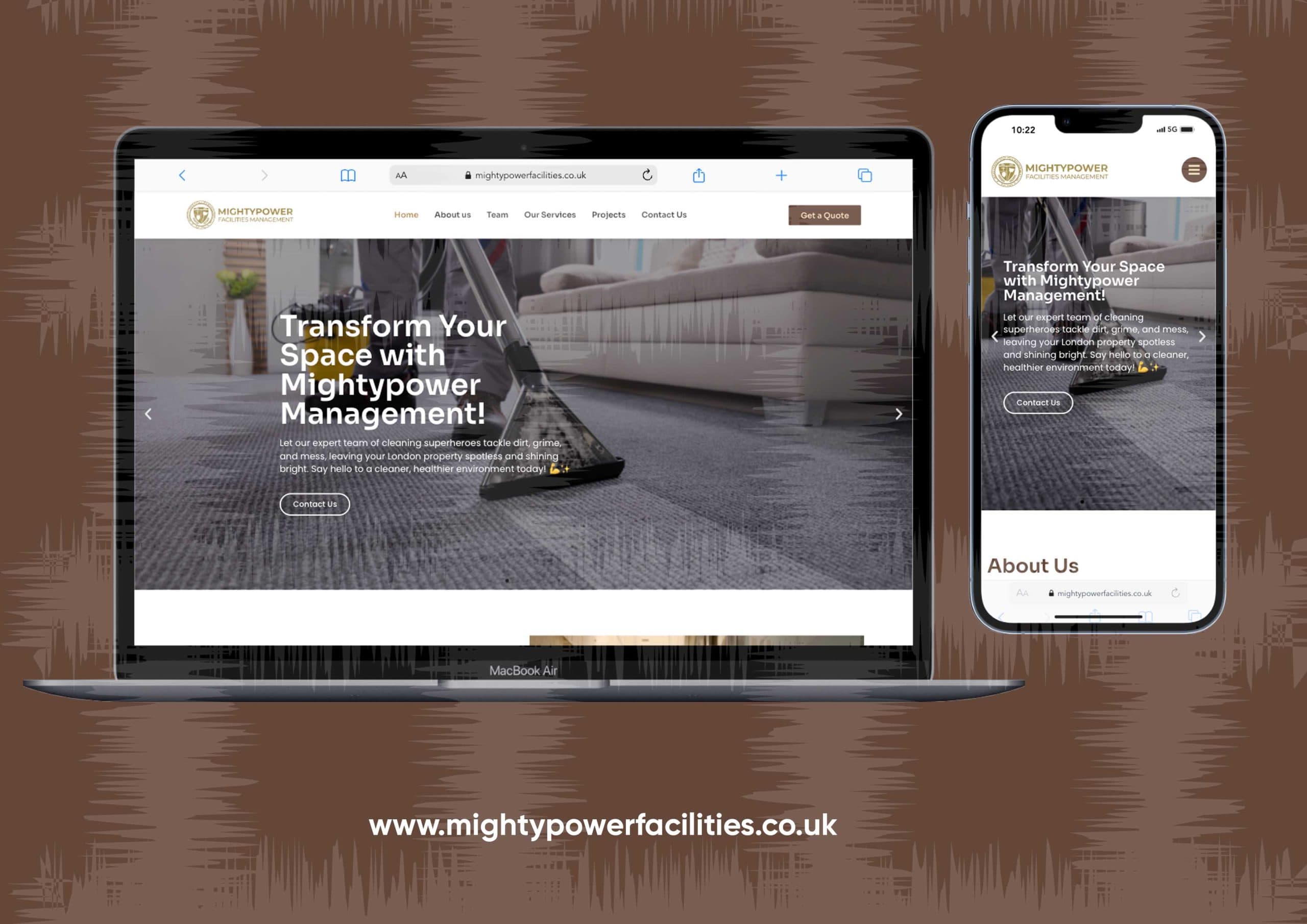 Mighty Power Facilities website project by Tecunit Ghana